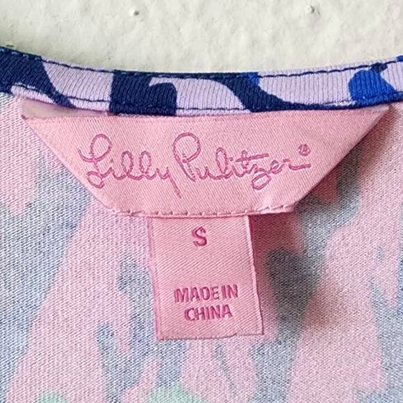 Lilly Pulitzer Klea Off The Shoulder Indigo All A Glow Romper Small - Picture 4 of 8